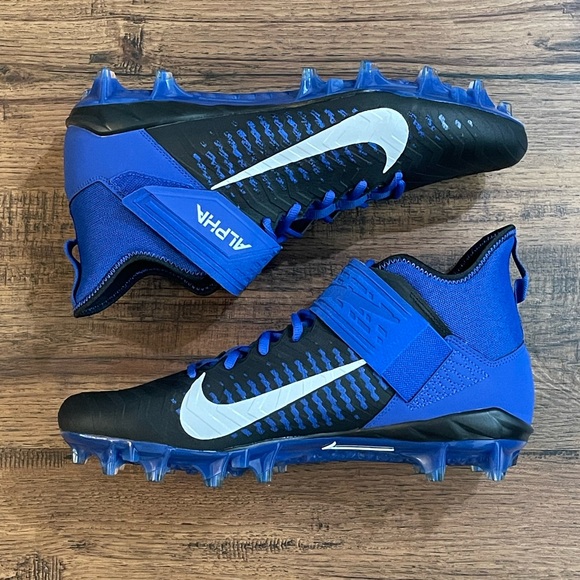 Nike Alpha Menace Pro 2 Mid ‘Black Blue’ (size us mens 12.5) - Picture 2 of 6